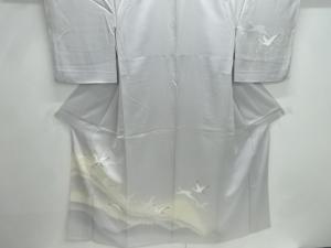 群鶴模様一ツ紋単衣訪問着